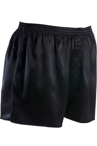 Preview: Herren Boxershorts, Satin, 100% Seide, Schwarz, L (6)